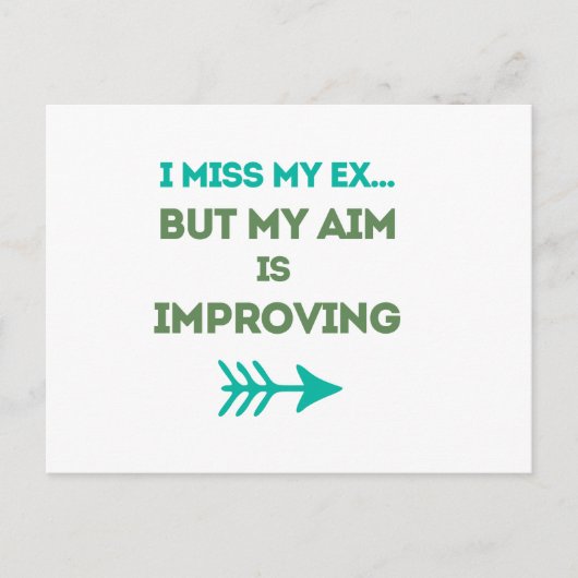 Ik mis mijn ex briefkaart (Voorkant)