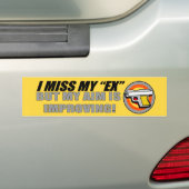 Ik mis mijn ex Bumpersticker (Op auto)