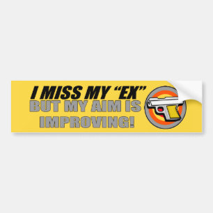 Ik mis mijn ex Bumpersticker