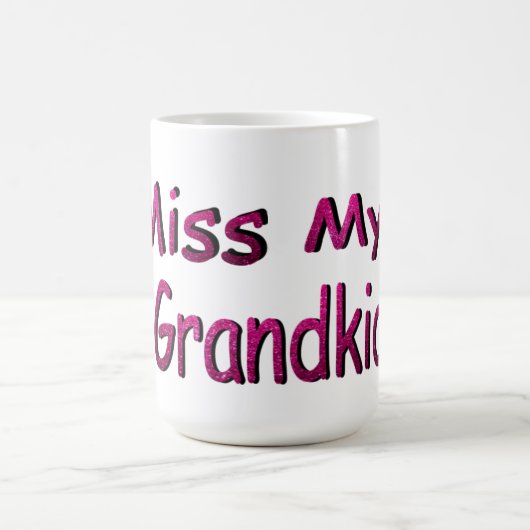 Ik mis mijn kleinkinderen koffiemok (Center)