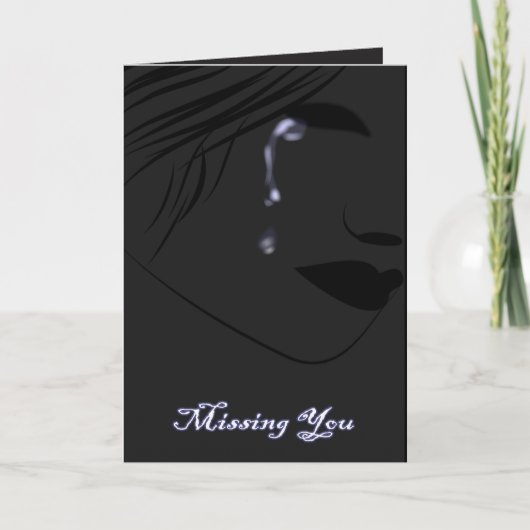 Ik mis mijn liefde op Valentijn Feestdagen Kaart (Voorkant)