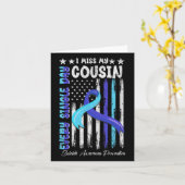 Ik mis mijn neef suicide awareness Shirt preventie Kaart (Gele Bloem)