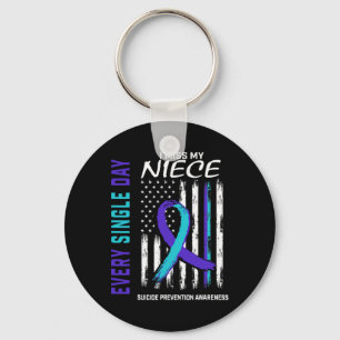 Ik mis mijn nichtje Suicide Awareness Prevention A Sleutelhanger