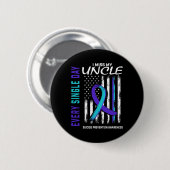 Ik mis mijn oom zelfmoordpreventie Ameri Ronde Button 5,7 Cm (Voorkant /achterkant)
