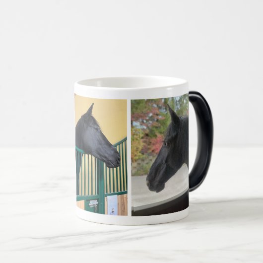 "Ik mis mijn paard" Gepersonaliseerde mok met afbe (Voorkant rechts)