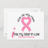 Ik mis mijn schoonzus borstkanker briefkaart (Voorkant / Achterkant)