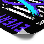 Ik mis mijn Son Suicide Prevention Awareness Ameri Poster (Hoek)