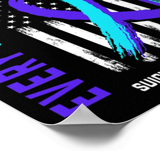 Ik mis mijn Son Suicide Prevention Awareness Ameri Poster (Hoek)