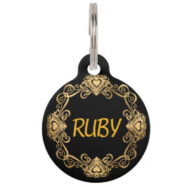 Ik mis mijn vader / moeder hond scroll harten tele huisdierpenning