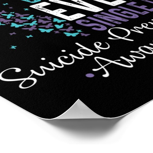 Ik mis mijn vrouw elke dag zelfmoordpreventie poster (Hoek)