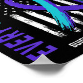 Ik mis mijn zoon Suicide Awareness Prevention Amer Poster (Hoek)