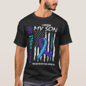Ik mis mijn zoon Suicide Awareness Prevention Amer T-shirt (Voorkant)