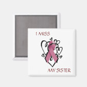 IK MIS MIJN ZUSTERMAGNEET MAGNEET (Voorkant / Achterkant)