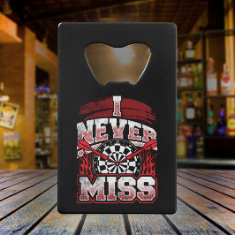 Ik mis nooit - Dart Legend Creditkaart Flessenopener
