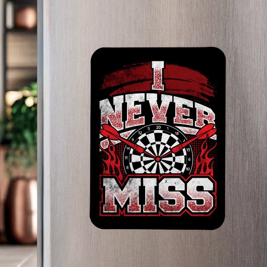 Ik mis nooit - Dart Player Magneet