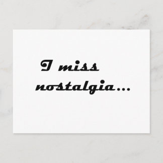 Ik mis nostalgie briefkaart