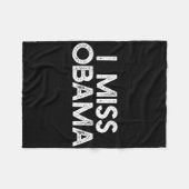 Ik mis Obyma Anti Trump Dissent protest verzet Fleece Deken (Voorkant (Horizontaal))