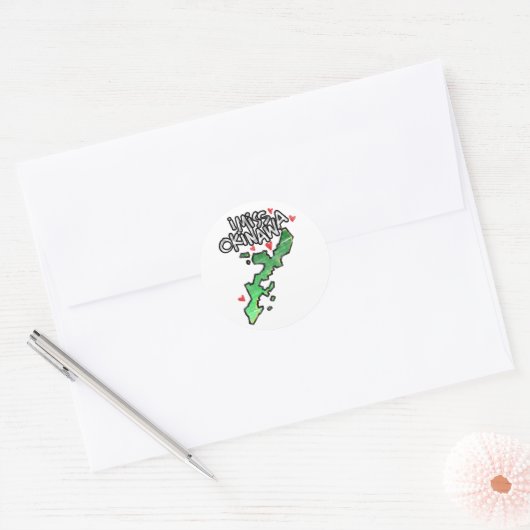 Ik mis Okinawa Sticker (Envelop)