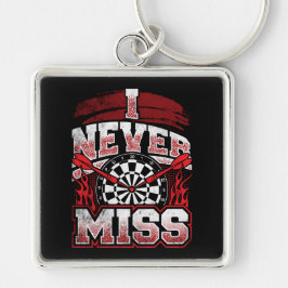 Ik mis Premium Dart nooit Sleutelhanger