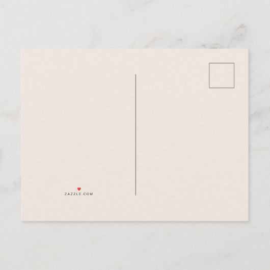 Ik mis ( TIRA-MISS) je wenskaart Aankondigingskaart (Achterkant)