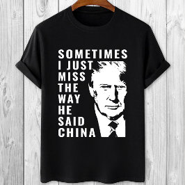 Ik mis Trump 2024 Pro Trump anti Biden T-shirt
