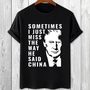 Ik mis Trump 2024 Pro Trump anti Biden T-shirt