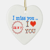 Ik mis U - een gift van uitdrukkingsn effect van Keramisch Ornament (Rechts)