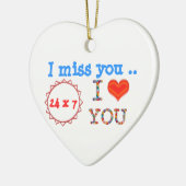 Ik mis U - een gift van uitdrukkingsn effect van Keramisch Ornament (Links)