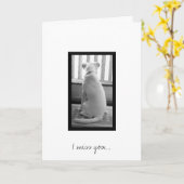 Ik mis u…. kaart (Gele Bloem)