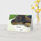 Ik mis u kaart (Gele Bloem)