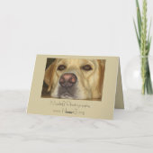 Ik mis u - Leuk Geel Labrador Kaart (Achterkant)