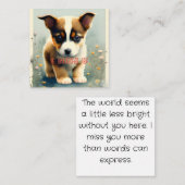 Ik mis u notitiekaartje (Voorkant / Achterkant)