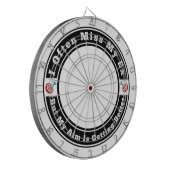 Ik mis vaak mijn ex dartbord (Voorkant Links)