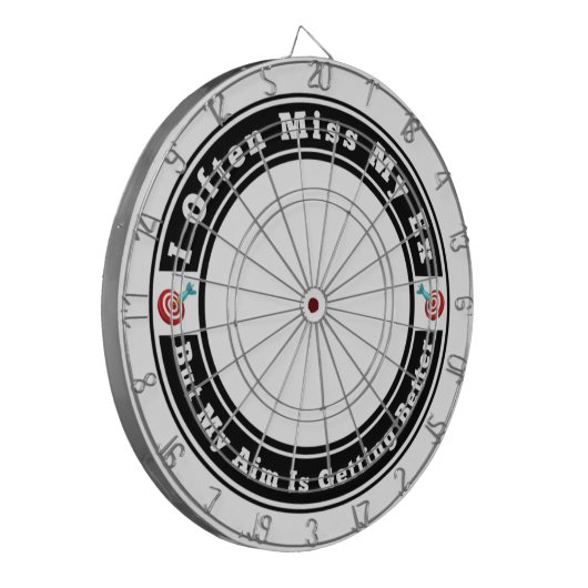 Ik mis vaak mijn ex dartbord (Voorkant Links)