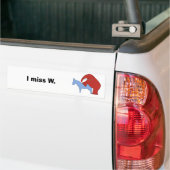 Ik mis W Bumpersticker (Op Truck)