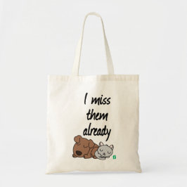 ik mis ze al tote bag