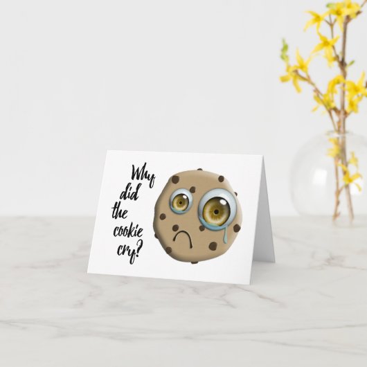 Ik MISS JE mam koekje Kaart (Gele Bloem)