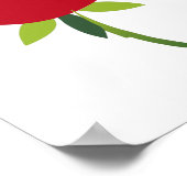 Ik Miss je mama, ik hou van je moeder met rode roz Poster (Hoek)