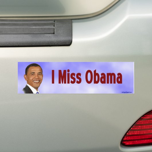 Ik Miss Obama Bumpersticker (Op auto)