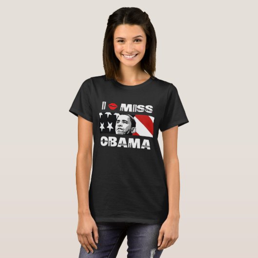 Ik Miss Obama T-Shirt (Voorkant volledig)