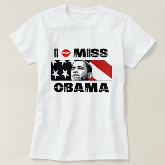 Ik Miss Obama T-Shirt (Design voorkant)