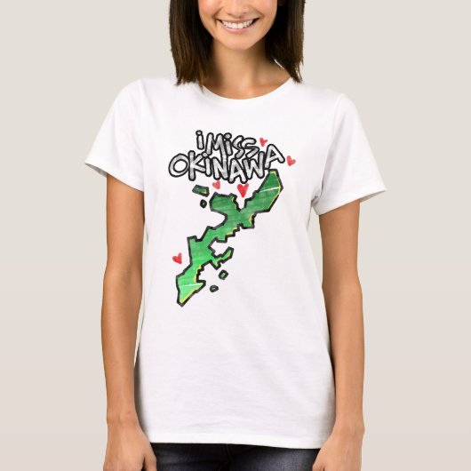 Ik Miss Okinawa Dames T-Shirt (Voorkant)