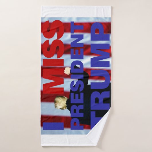 Ik Miss President Trump Badhanddoek (Badhanddoek)
