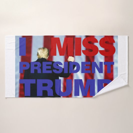 Ik Miss President Trump Badhanddoek (Badhanddoek)