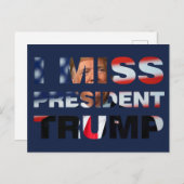Ik Miss President Trump Briefkaart (Voorkant / Achterkant)