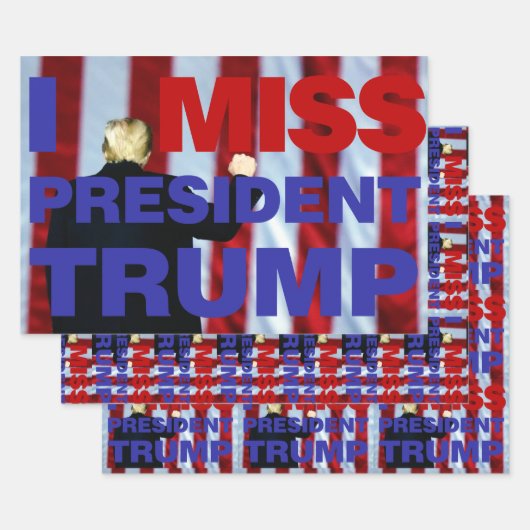 Ik Miss President Trump Inpakpapier Vel (Set)