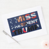 Ik Miss President Trump Rechthoekige Sticker (Envelop)