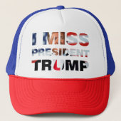 Ik Miss President Trump Trucker Pet (Voorkant)