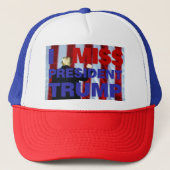 Ik Miss President Trump Trucker Pet (Voorkant)
