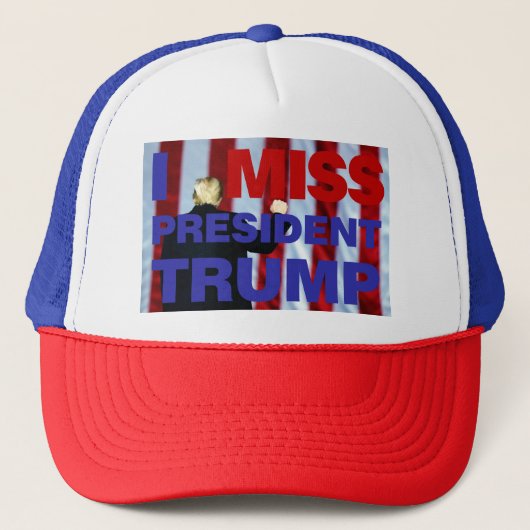 Ik Miss President Trump Trucker Pet (Voorkant)
